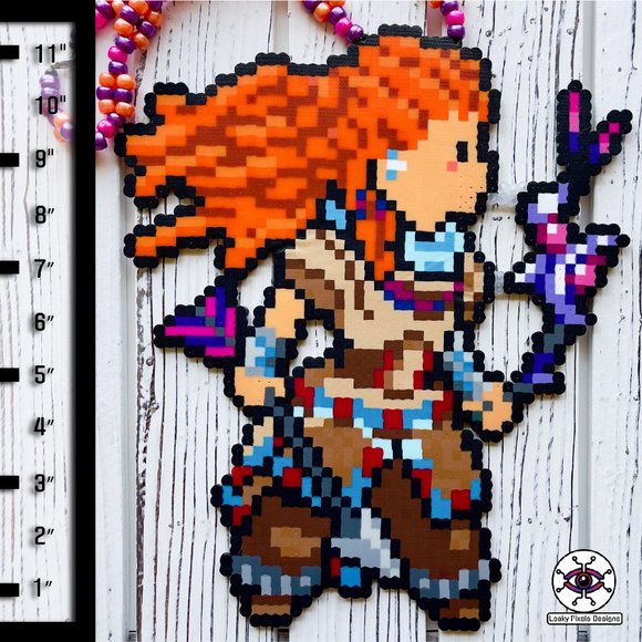 Aloy Horizon Perler Necklace - Picture 6 of 6